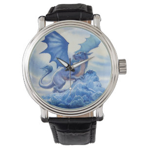 Blåttdrake på ett bästa berg armbandsur