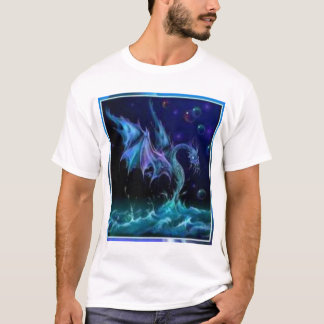 BLÅTTDRAKE PÅ VATTEN T SHIRT