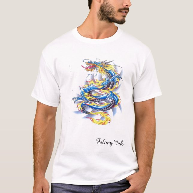 Blåttdrake Tee (Framsida)