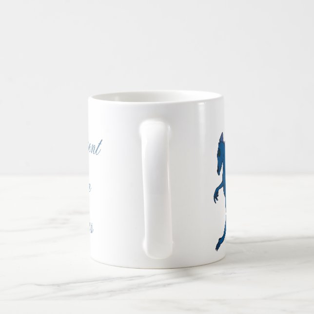 Blåttdrakemugg vid Incandescnet drakeskapelser Kaffemugg (Handtag)