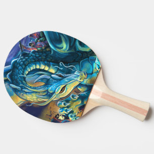 Blåttdrakeryttare Pingisracket