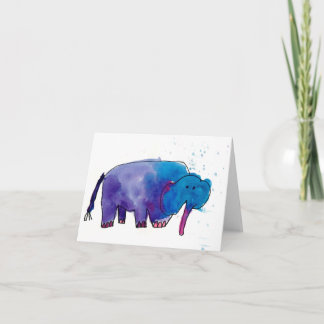 Blåttelefant •, Gracie Glaser, ålder 6 Kort