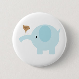 Blåttelefant Knapp