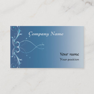 Blåttelegantvisitkortar Visitkort