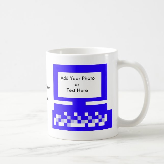 Blåtten för dator för bilder för kaffemugg (Höger)