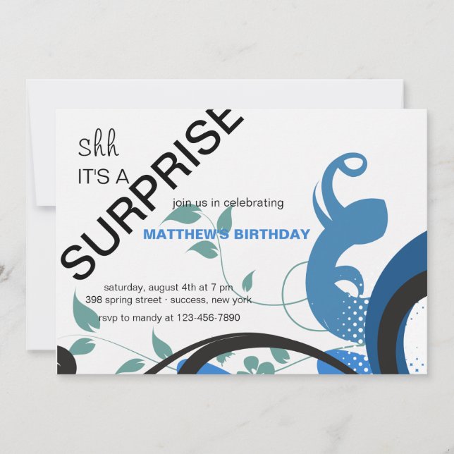 Blåttenergiinbjudan Inbjudningar (Framsida)