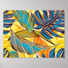 Blätter i Farben Poster