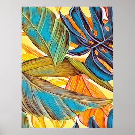 Blätter i Farben Poster