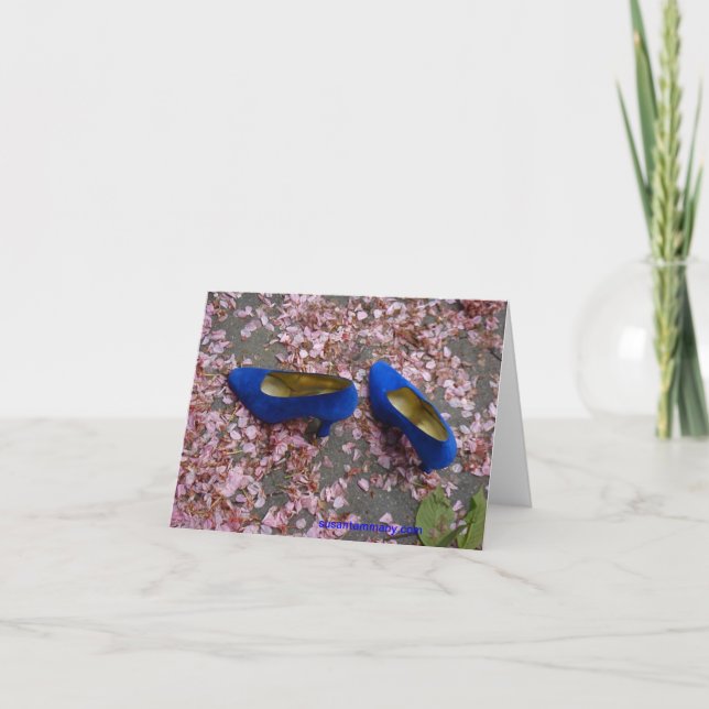 BLÅTTET SKOR notecard Kort (Framsida)