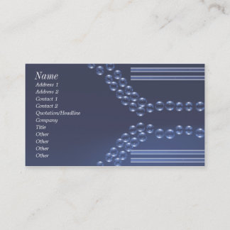 Blåttexponeringsglaspärlor Visitkort