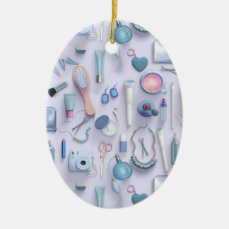 Blåttfåfängabord Julgransprydnad Keramik