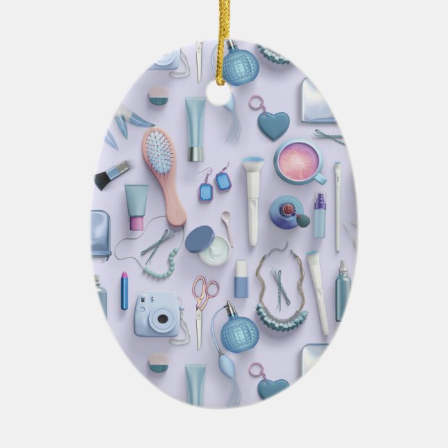 Blåttfåfängabord Julgransprydnad Keramik (Framsidan)