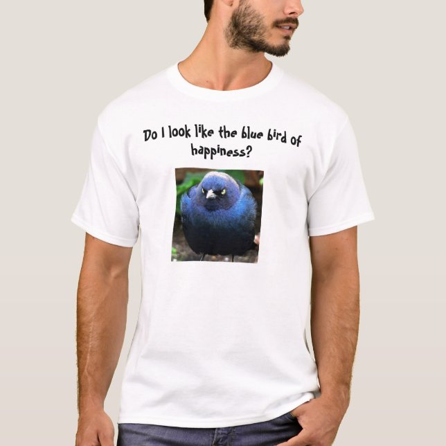 Blåttfågel av lyckan t-shirt (Framsida)
