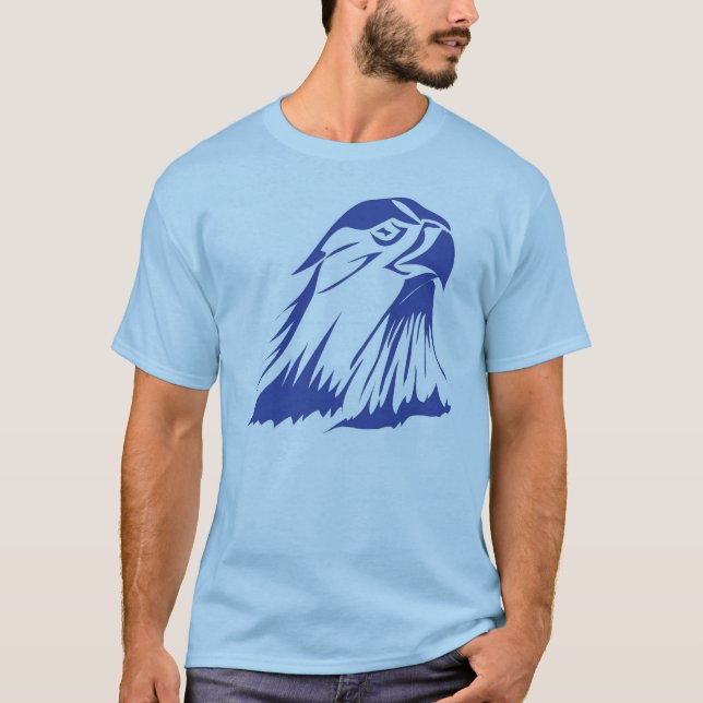 Blåttfalken avbildar tee shirt (Framsida)