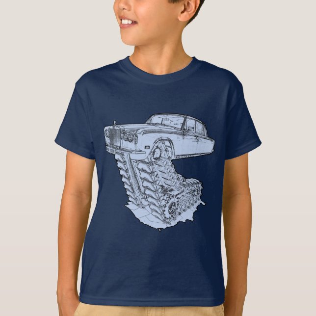 Blåttfantasi Rolls Royce Tee (Framsida)