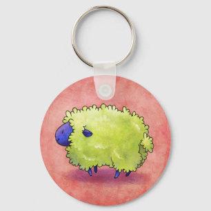 Blåttfår Keychain Nyckelring