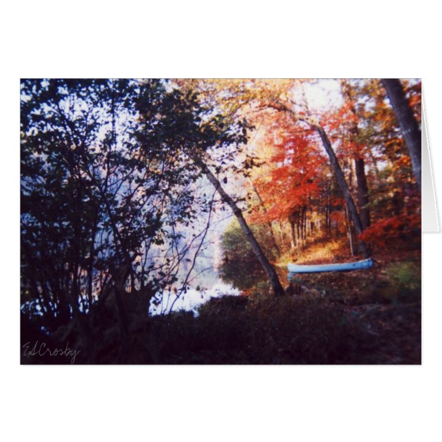 Blåttfartyg Hälsningskort (Framsidan Horizontal)