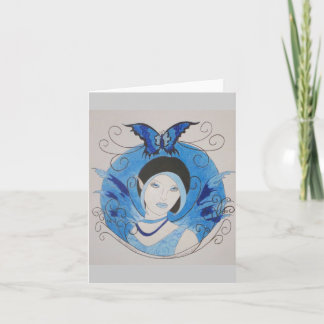 Blåttfjäril Notecard Kort