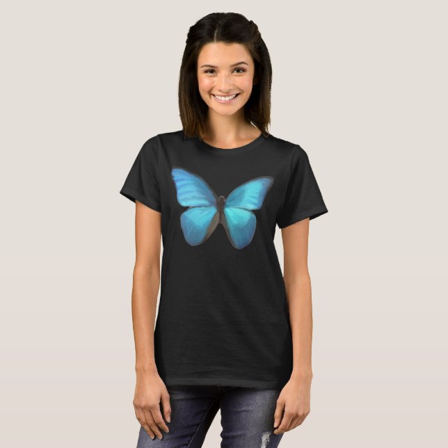 Blåttfjäril T-shirt (Hel framsida)