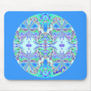 "BlåttfjärilsMandala" Mousepad Musmatta