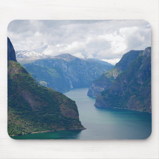 BlåttFjorddröm Mousepad Musmatta (Framsidan)