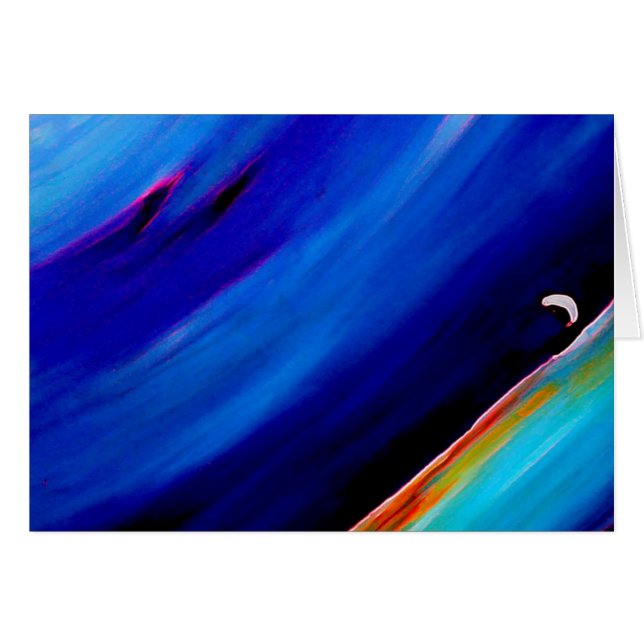 Blåttflodarm 2 hälsningskort (Framsidan Horizontal)