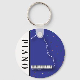 Blåttflygel Keychain Nyckelring