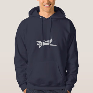Blåttflygplan Sweatshirt Med Luva