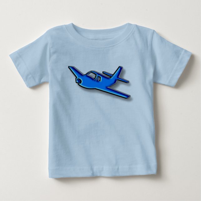 blåttflygplan t shirt (Framsida)