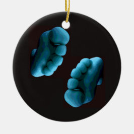 Blåttfot Julgransprydnad Keramik