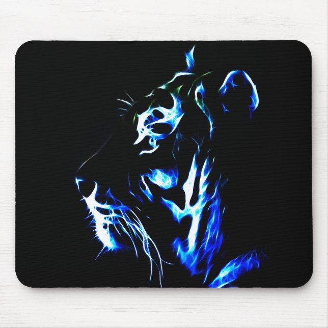 BlåttFractalius tiger Musmatta (Framsidan)
