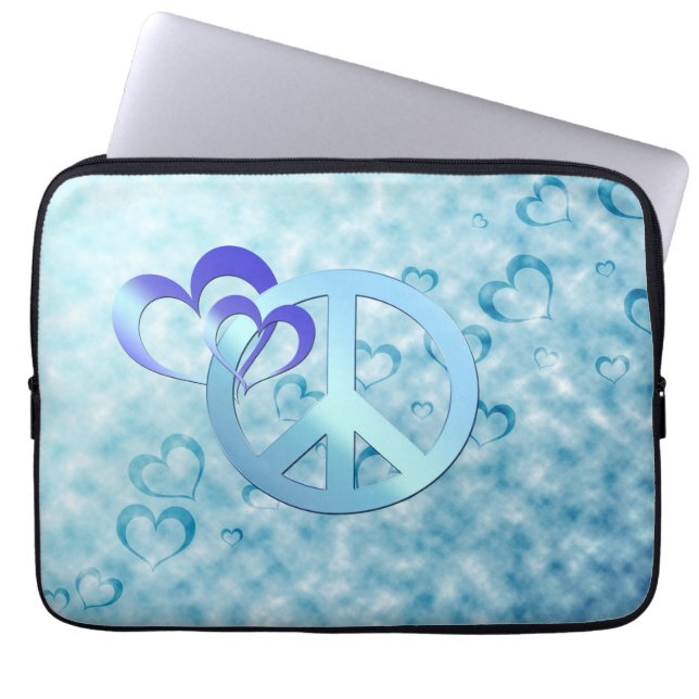 Blåttfred Laptop Sleeve (Framsidan)