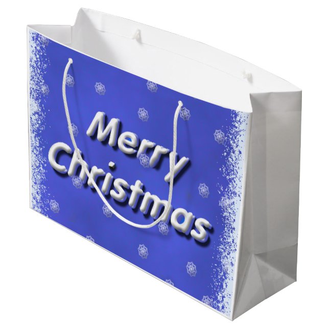 blåttfrost för god jul 3D (Baksidan Vinklad)