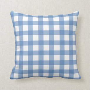 BlåttGingham Kudde