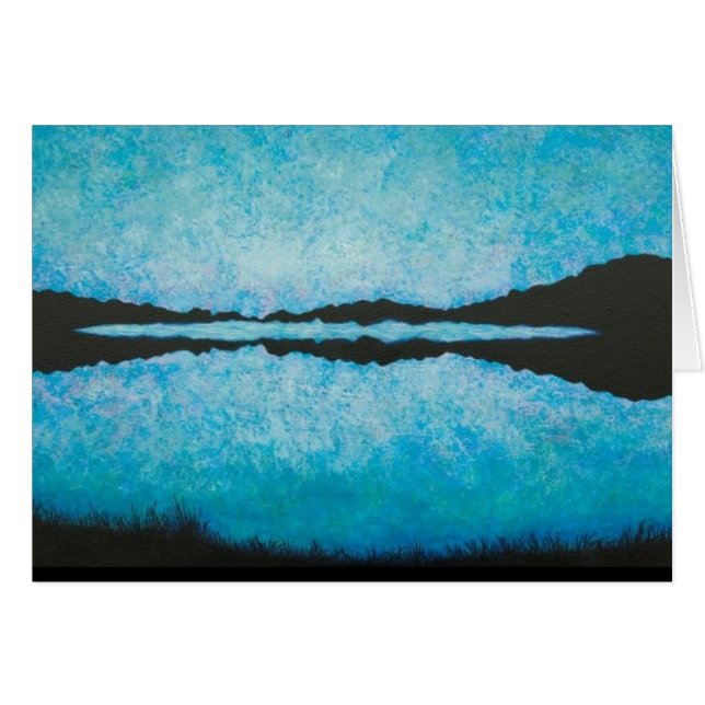 Blåttglöd Hälsningskort (Framsidan Horizontal)