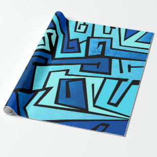 Blåttgrafittidesign Presentpapper