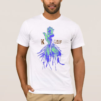 Blåttgrönt rotar räcker K LEiF T-shirt