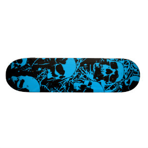 BlåttGrungedöskallar Skateboard Bräda 19,5 Cm