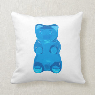 BlåttGummybear illustration Kudde