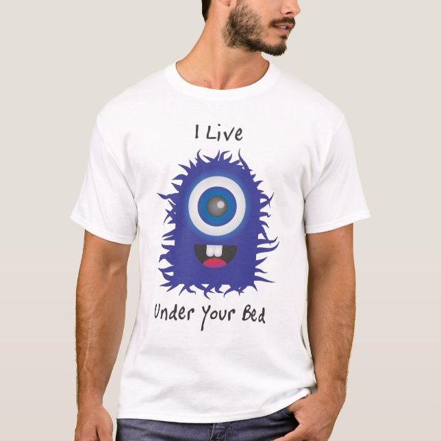 Blåtthårigmonster T-shirt (Framsida)