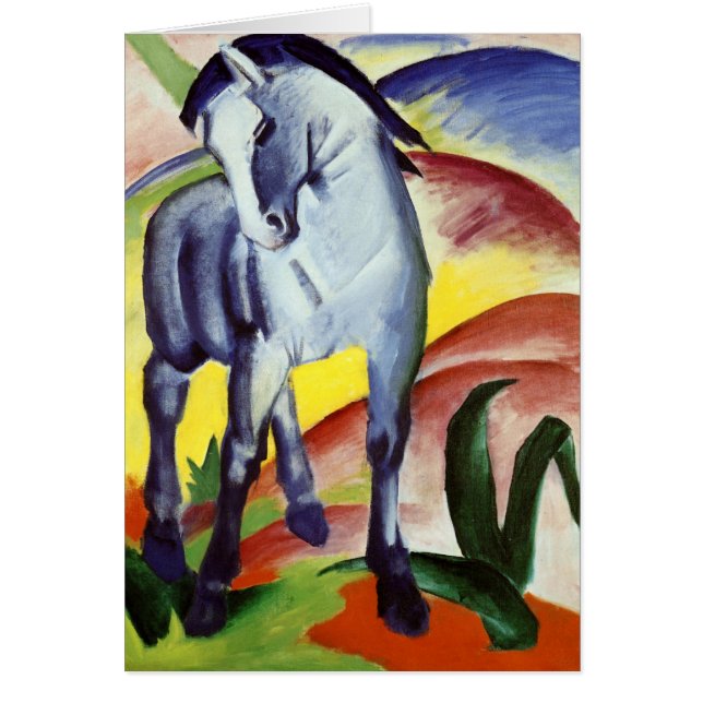 Blåtthäst Hälsningskort (Framsidan)