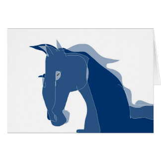 Blåtthäst Hälsningskort