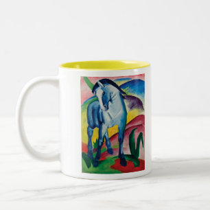 Blåtthäst mig av Franz Marc Två-Tonad Mugg