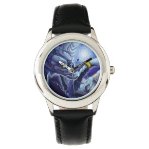 Blåtthavdrake & pärla armbandsur