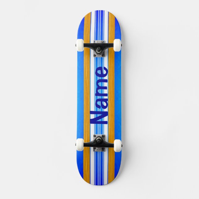 Blåtthavsurfingbräda Mini Skateboard Bräda 18,7 Cm (Framsida)