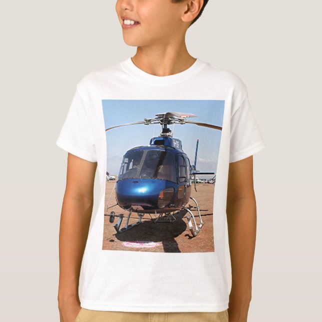 Blåtthelikopter T Shirt (Framsida)