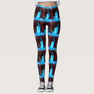 blåtthippieflicka leggings