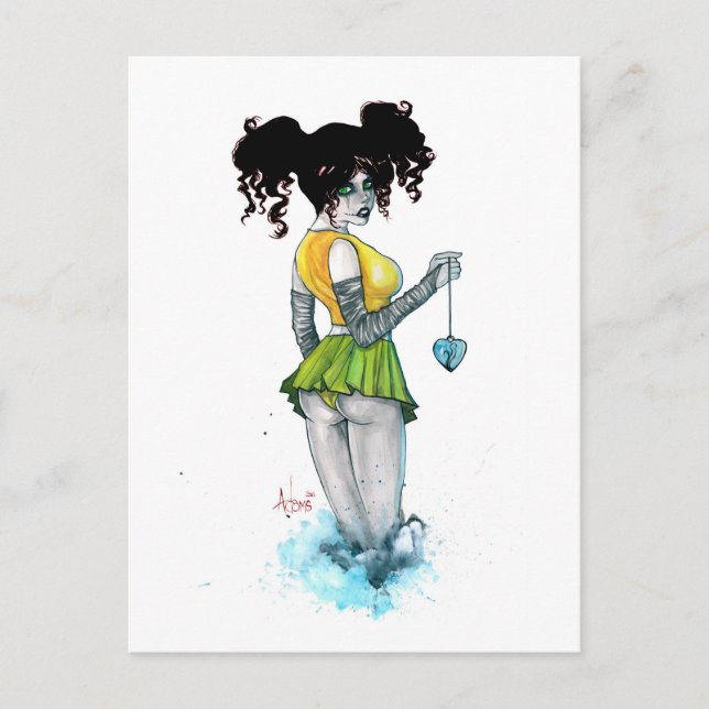 Blåtthjärta Vykort (Framsida)