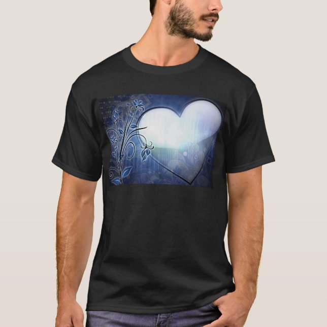 Blåtthjärtadesign Tröja (Framsida)