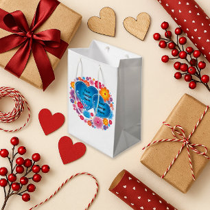 Blåtthjärtor med blommor